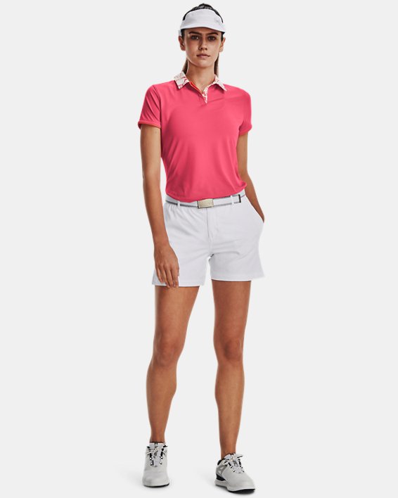 Polo UA Iso-Chill pour femme, Pink, pdpMainDesktop image number 2